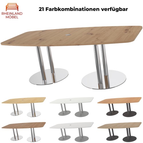 Konferenztisch konti 220x103cm - konferenztisch,